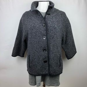 Talbots Button Down 3/4 Sleeve Sweater Sz XL